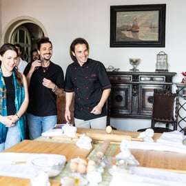Catania: Clase de cocina en una villa histórica frente al mar
