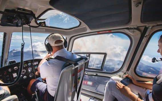 Etna-helikopteres túra: magánrepülés a csúcskráterekhez