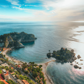 Taormina vanuit Catania: Isola Bella, Castelmola en audiogids