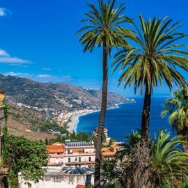 Taormina vanuit Catania: Isola Bella, Castelmola en audiogids