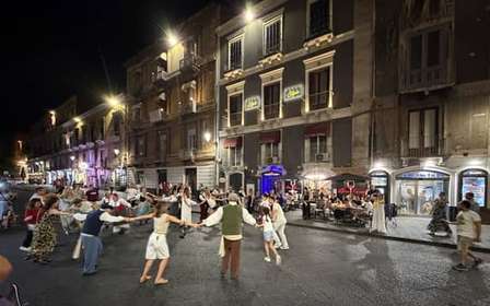 Espectáculo de tarantela y cena típica en Catania